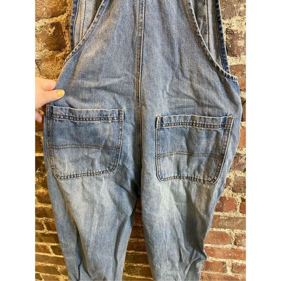 Wild Fable Blue Denim Distressed Jumpsuit - Picture 4 of 10